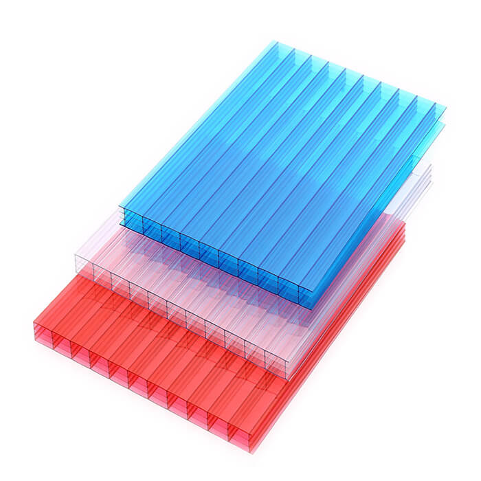 4 wall polycarbonate sheet plastic building materials